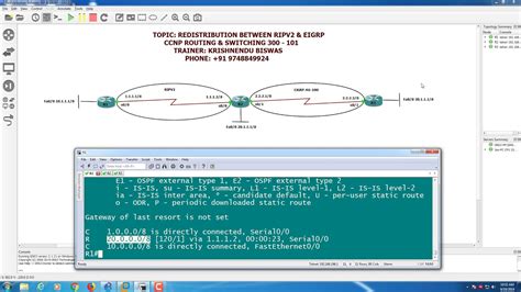 Ccnp Route Redistribution Between Rip Eigrp Youtube