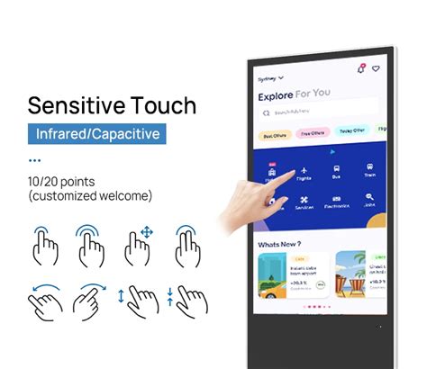 Inch Floor Standing Indoor Android Vertical Lcd Totem Kiosk