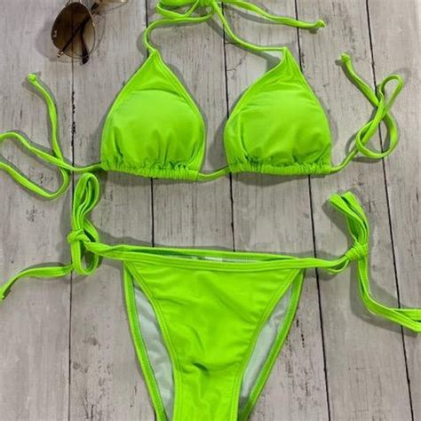 Triangle Bikini Etsy