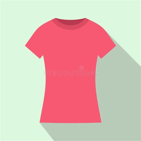 Icono Rosado De La Camiseta Estilo Plano Ilustraci N Del Vector