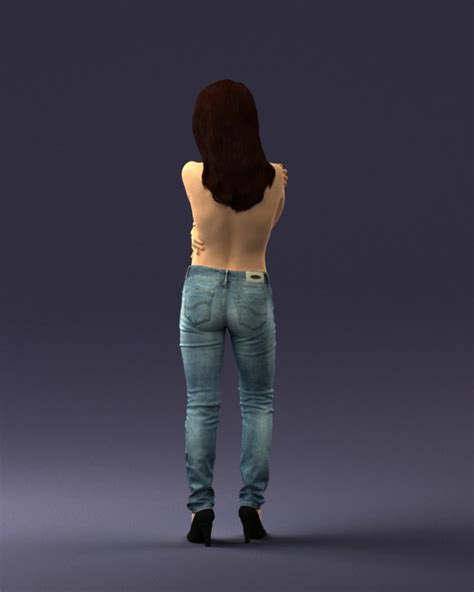 Half Naked Girl 0014 3D Model In Woman 3DExport