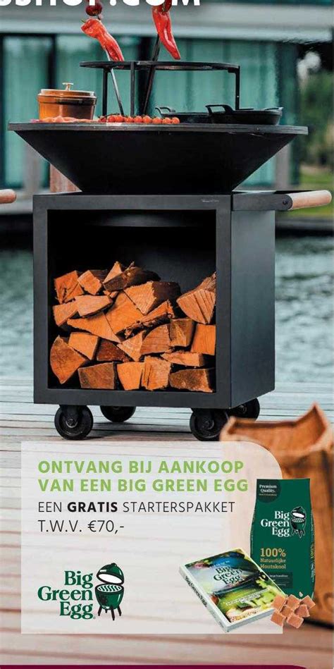 Ontvang Bij Aankoop Van Een Big Green Egg Aanbieding Bij Hanos