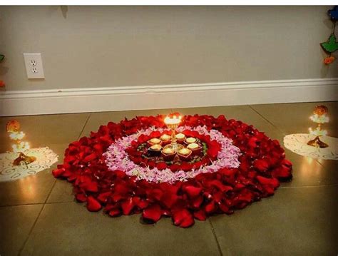 Diwali Flower Rangoli Decor