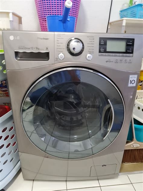 Lg True Steam Washer and dryer 12 - 8 KG, TV & Home Appliances, Washing ...