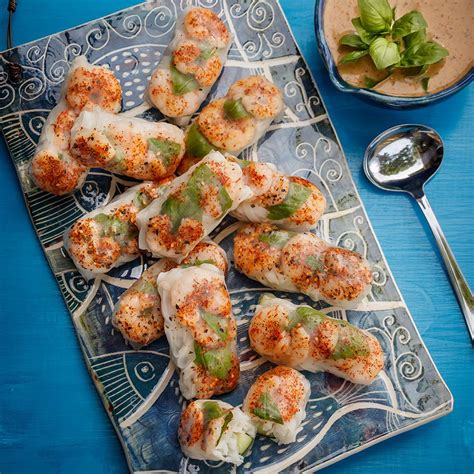 Hot Shrimp Spring Rolls Recipe Gourmet Food Store