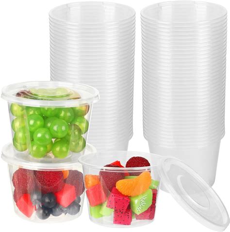 Amazon Augshy Deli Food Containers With Lids 12 Oz 40 Sets Food