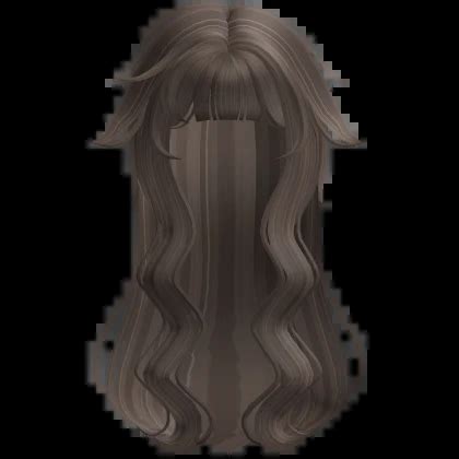 ʚ kawaii hime loose fluffy long wavy hair brunette Roblox Item
