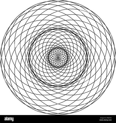 Geometrical Figure Sacred Geometry Torus Yantra Or Hypnotic Eye