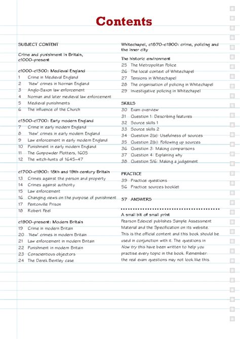 Revise edexcel gcse history crime and punishment revision guide and