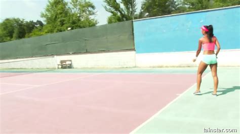 Playing Tennis With Horny Bitch Isabella Chrystin