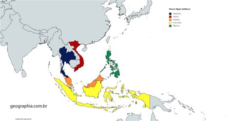 Mapa Dos Tigres Asi Ticos Portal Geographia