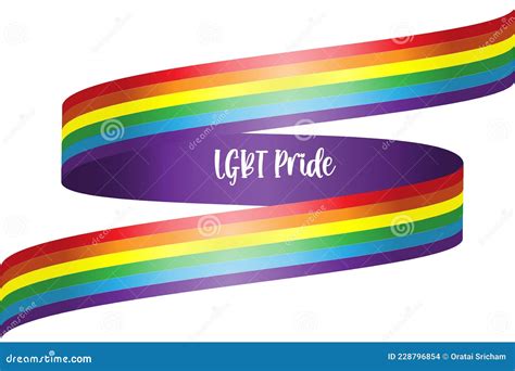 Bandera Arco Iris Lgbt Identidad Sexual En Forma De Cinta Degradada Cultura Gay Lesbiana De