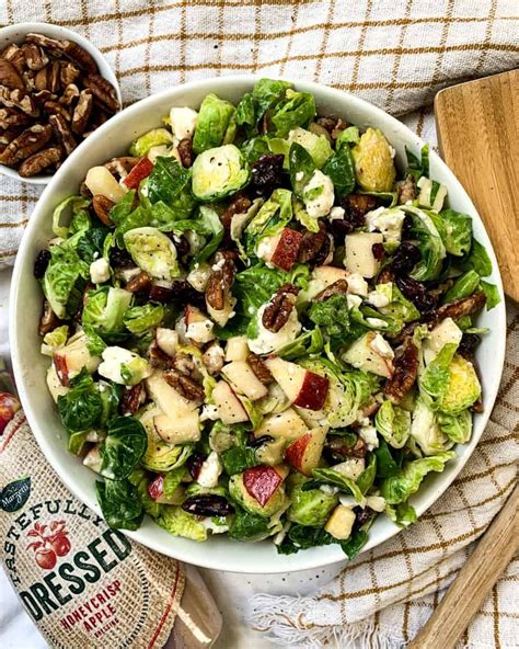 Brussel Sprout Salad With Honeycrisp Apple Dressing Recipe Brussel