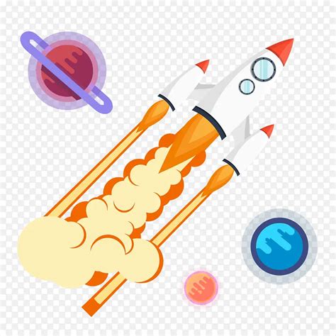 手绘卡通宇宙航天火箭飞船矢量素png图片素材下载图片编号7652419 Png素材网