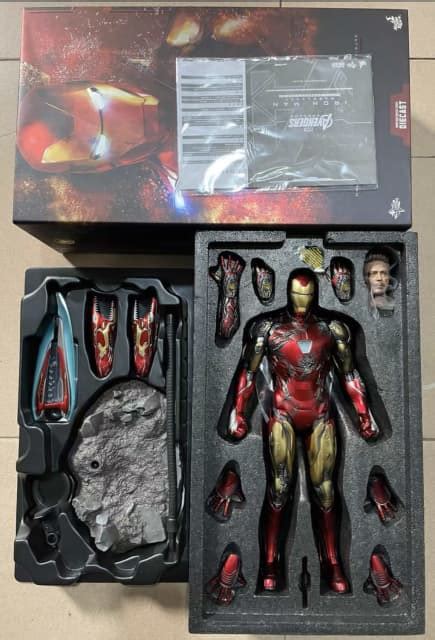 Hot Toys MMS D Endgame Iron Man Mark LXXXV MK Battle Damaged Collectables In Eastwood