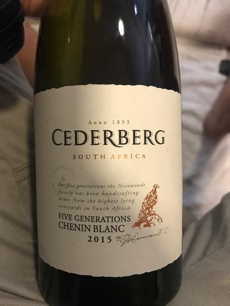 Cederberg Chenin Blanc Five Generations South Africa Western