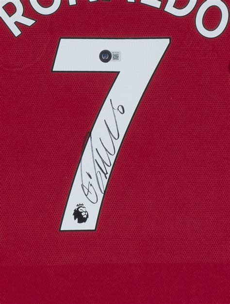 Cristiano Ronaldo Signed Framed Adidas Manchester United Soccer Jersey – Super Sports Center