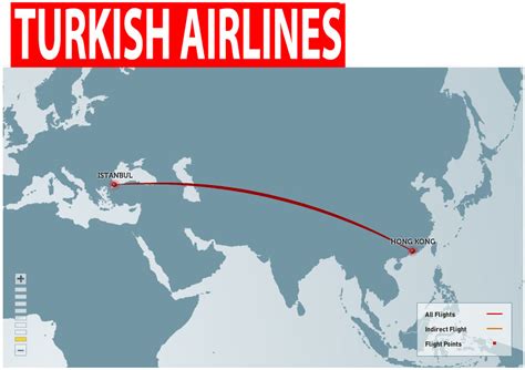 Airlines Central Turkish Airlines Routes Map