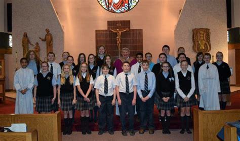 Wyoming Area Catholic Class Participates In Liturgy At St Cecilias