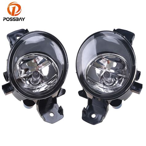 Possbay Fog Light Assembly For Nissan Fog Lamp Clear Lens Halogen Front Lower Bumper Daytime