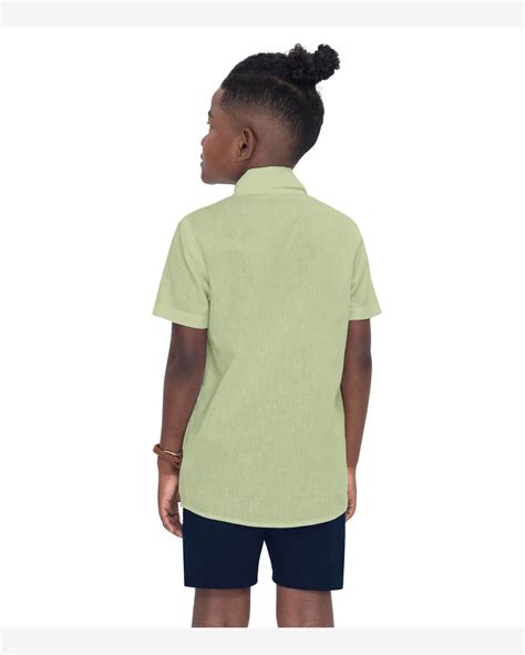 Riachuelo Conjunto Infantil Camisa Bermuda Trick Nick Verde