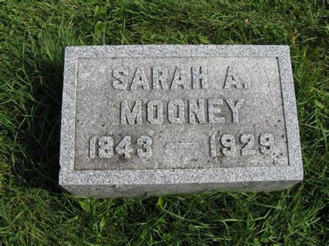 Sarah Ann Clemons Mooney 1843 1929 Find A Grave Memorial