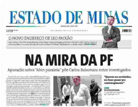 Confira A Capa Do Estado De Minas Do