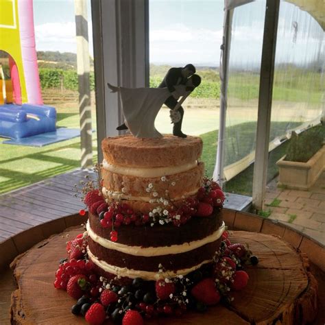 Two Tier Naked Cake Cake Naked Cake Desserts