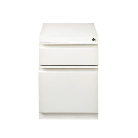 hirsh mobile pedestals file cabinet  drawer steel white msc direct