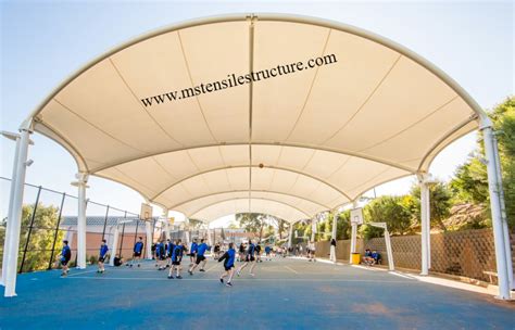 Tensile Fabric PVC Pyramid CAR PARKING AWNING Paint Coated At Rs 335