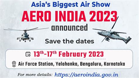 Defence Ministry Announces Aeroindia Dates Check Here For Details