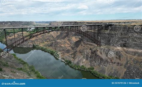 Shot of the Perrine Memorial Bridge in Idaho Stock Photo - Image of ...