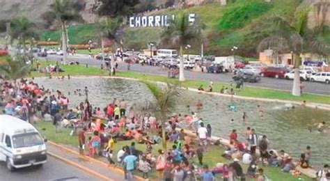 Chorrillos Ba Istas Vuelven A Usar Pileta De Agua Dulce Como Piscina