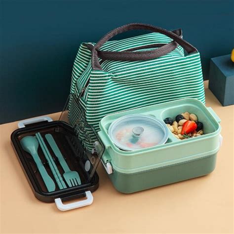Bento Box Lunch Bag Set Eco Friendly Lunch Box Stackable - Etsy UK