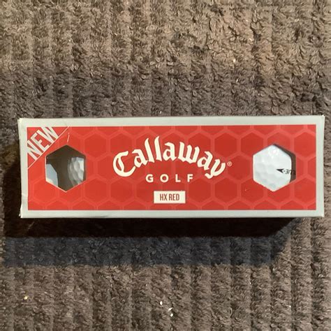 Callaway Hx Red 3 Ball Sleeve — Golf Club Logo Balls