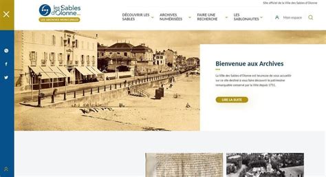 Les Sables DOlonne Les Archives De La Ville Ont Leur Site Internet