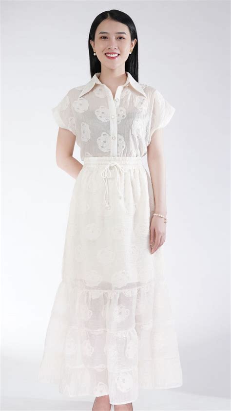 Set áo váy siêu Hot của nhà em làm từ chất liệu voan siêu cao cấp mặc siêu mát và thoải mái là