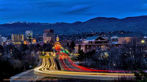 Boise City From Train Depot Blue Sky Another Shot From My Flickr