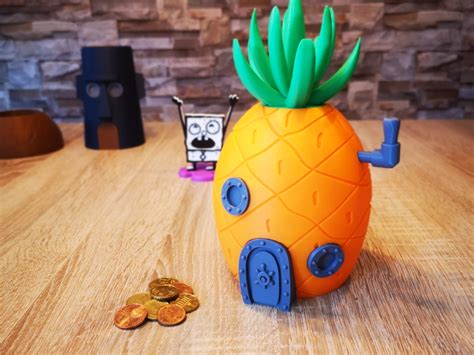 Spongebob Squarepants Bikini Bottom Piggy Bank Remixed By Bleekys