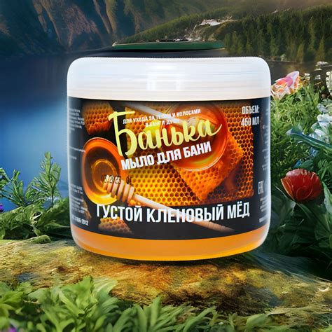 Мыло для бани "Густой кленовый мёд" 450 мл. Полезные средства для бани ...