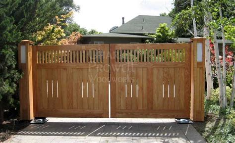 Prowell Woodworks Wood Driveway Gates 2 In Palo Alto Ca Wood Gates