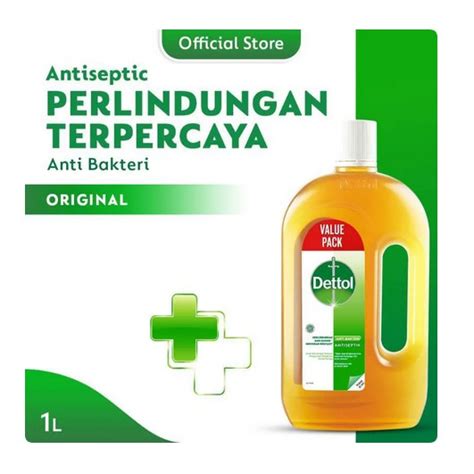 Jual Dettol Antiseptic Liquid 1L Antiseptik 1000ml Shopee Indonesia