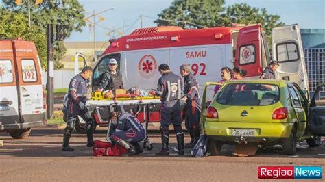 Acidente Entre Carro E ônibus Deixa Motoristas E Passageira Feridos