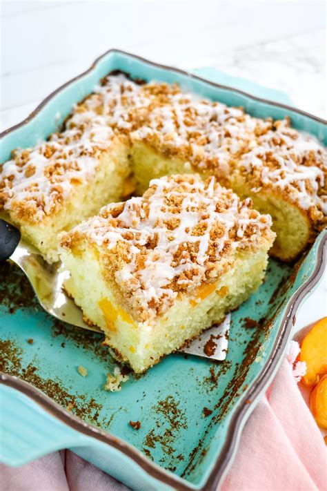 Peach Crumb Coffee Cake The BEST Peach Coffee Cake Recipe Peach