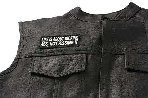 Life Is About Kicking Ass Not Kissing It Patch By Ivamis Patches