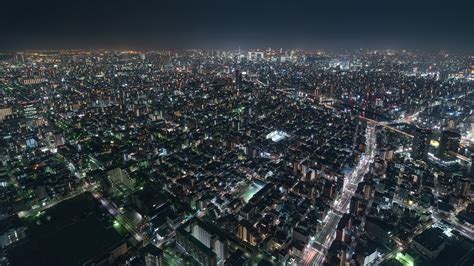 4K Timelapse Sequence of Tokyo, Japan - Shibuya at Night from the Sky ...