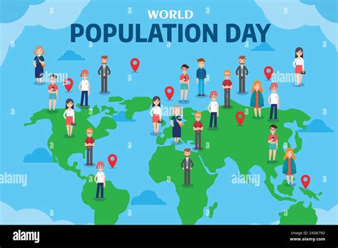 World Population Day Design Earth Day World Population Day Creative
