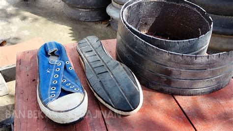 Ремонтируем прохудившуюся подошву автомобильной шиной