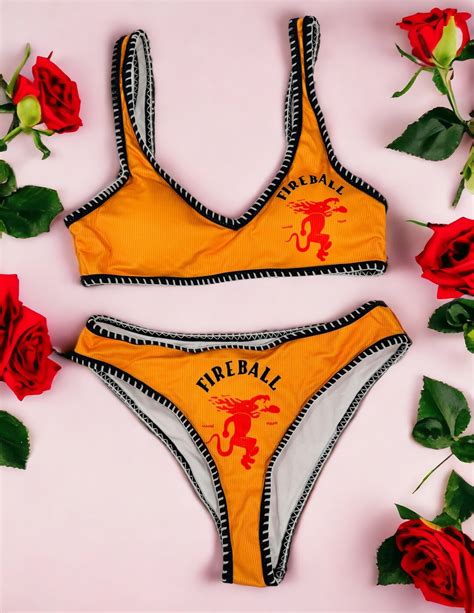 Fireball Bikini Set Handmade Etsy