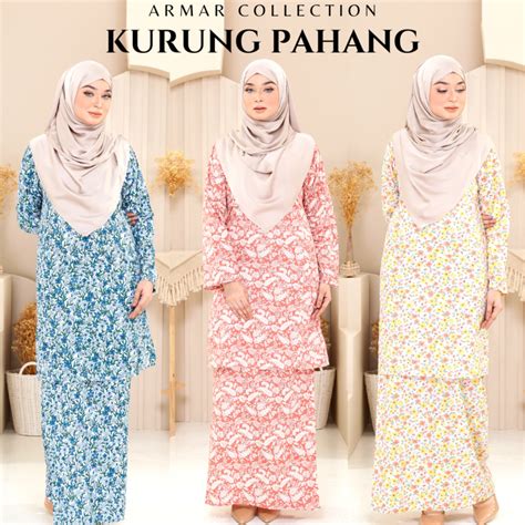 Kurung Pahang English Cotton Psg Rm Shopee Malaysia